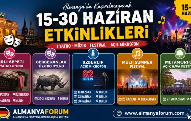 Almanya'da 15–30 Haziran Etkinlikleri (2026)