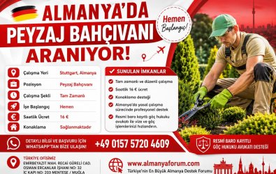 Almanya’da Peyzaj Bahçıvanı Aranıyor! - Stuttgart